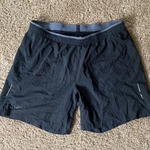 Black Arcteryx running shorts